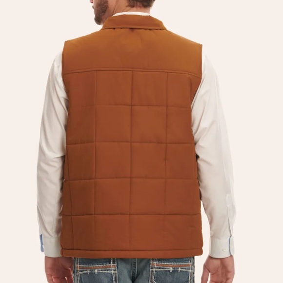 ARIAT MEN'S CRIUS ROASTED CHESTNUT INSULATED VEST NWT - Picture 2 of 4